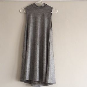 Grey mock neck dress